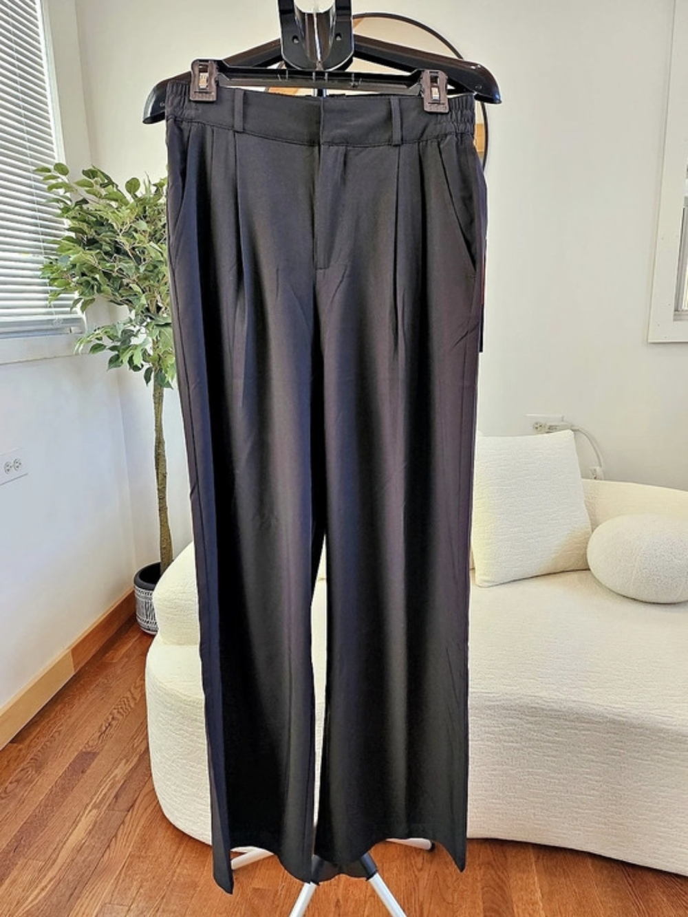 Kyodan Outdoor Pantalón Negro de Pernera Ancha